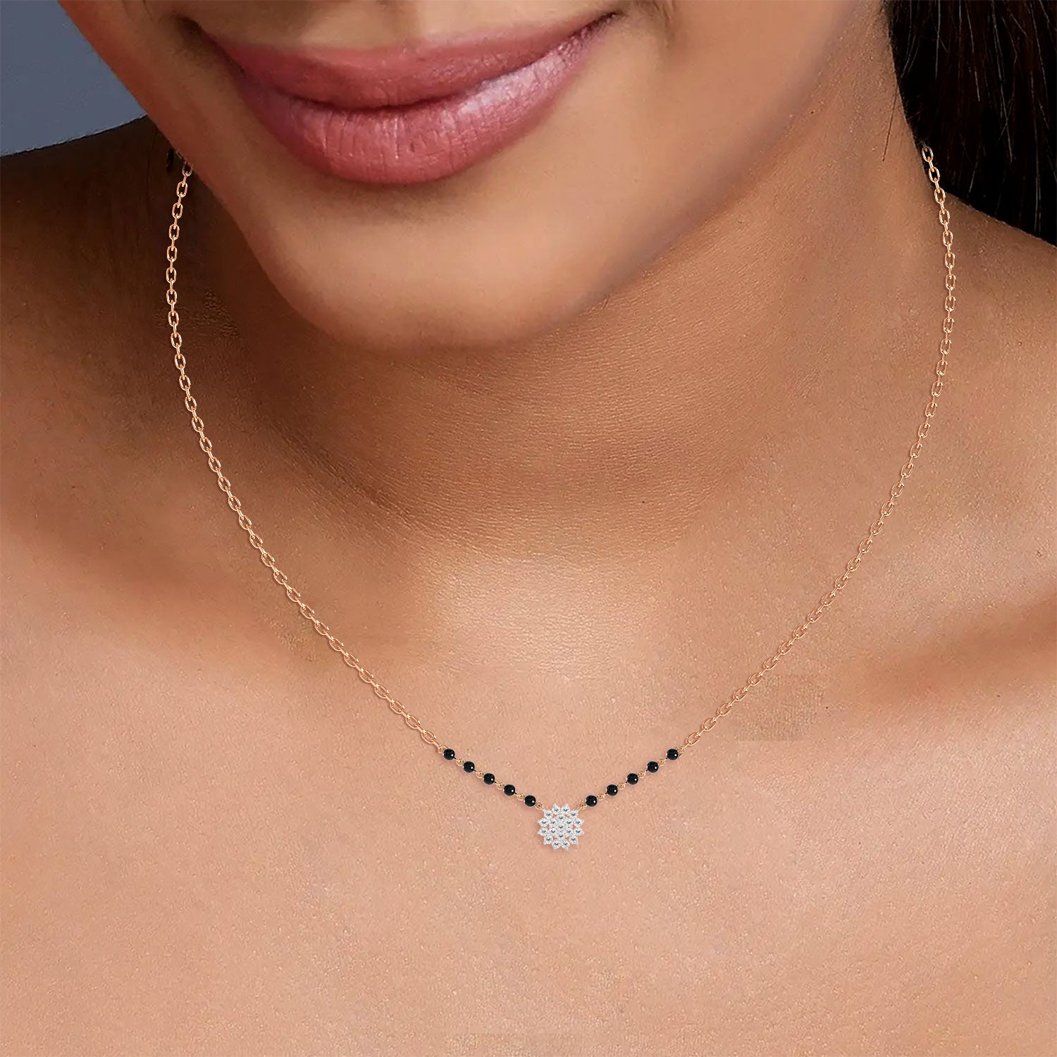 Classic Floral Cluster Mangalsutra